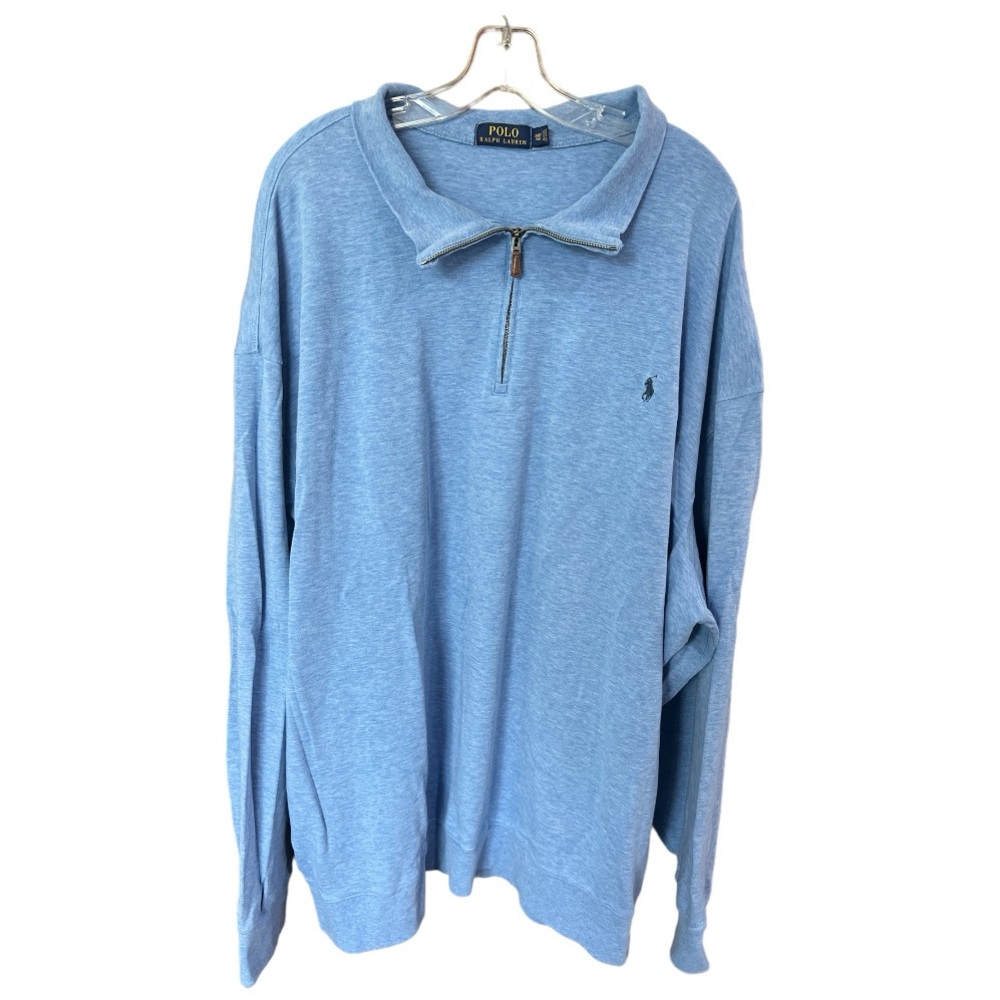 Polo Ralph Lauren Spring Time Blue Quarter Zip Big & Tall 4XLT